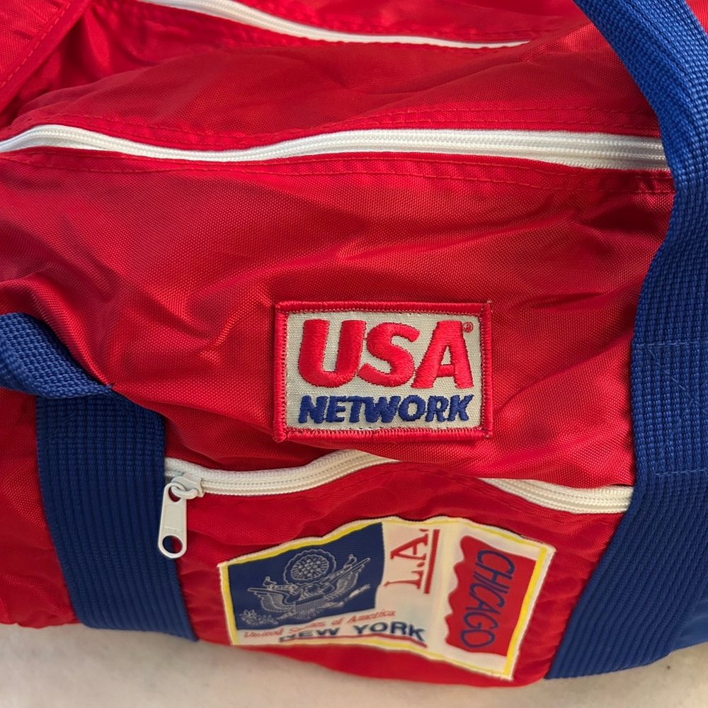 VINTAGE 1980s USA Network Duffel Bag